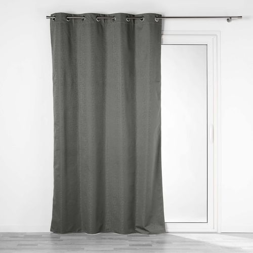 Lot De 2 Rideaux Isolant Phonique Thermique Occultant 140 X 260 Cm Darko Gris