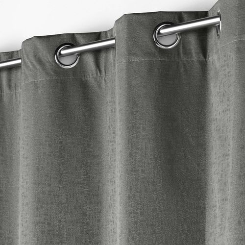 Lot De 2 Rideaux Isolant Phonique Thermique Occultant 140 X 260 Cm Darko Gris