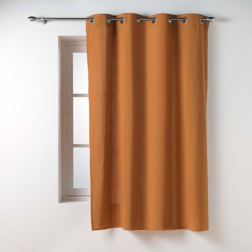 Lot De 2 Rideaux Petite Hauteur 135 X 180 Cm Coton/polyester Recyclé Twily Camel