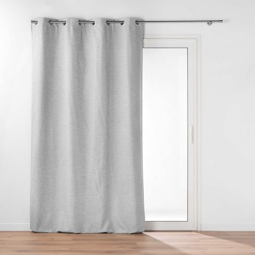 Lot De 2 Rideaux  Occultant/thermique/phonique Doublure Amovible 140 X 260 Cm Coverline Gris