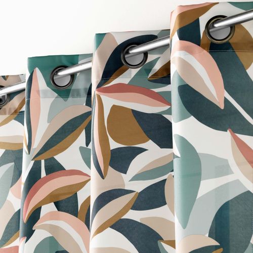 Lot De 2 Rideaux à Oeillets 140 X 260 Cm Polyester Imprimé Lavinia