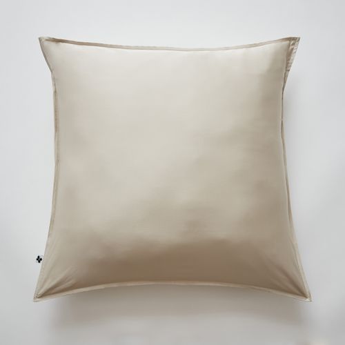 Ensembe Drap Housse 160 X 200 Cm + 2 Taies 60 X 60 Cm En Bambou De Satin Salomé Naturel