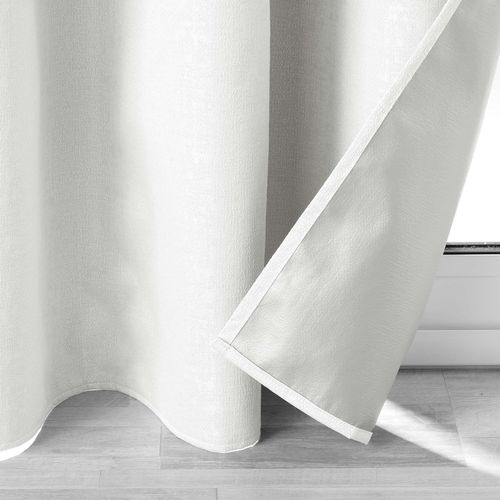 Lot De 2 Rideaux Isolant Phonique Thermique Occultant 140 X 260 Cm Darcko Gris Pâle