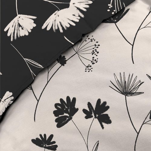 Ensemble Housse De Couette Iris 240 X 220 Cm + 2 Taies En Percale 78 Fils + Drap-housse Blanc 140 X