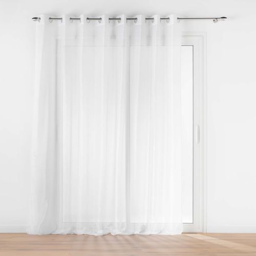 Voilage Grande Largeur 300 X 240 Cm Voile Sablé Lissea Blanc