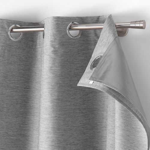 Rideau à Oeillets Avec Doublure Amovible (140 X 260 Cm) Coverline Anthracite, Thermique et 100%