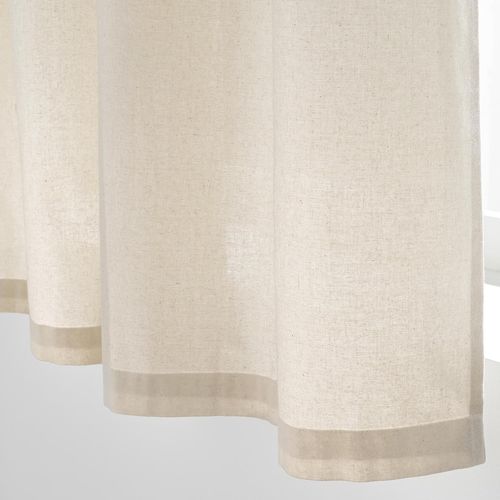 Rideau à Oeillets Petite Hauteur 140 X 180 Cm 100% Coton Atlas Naturel