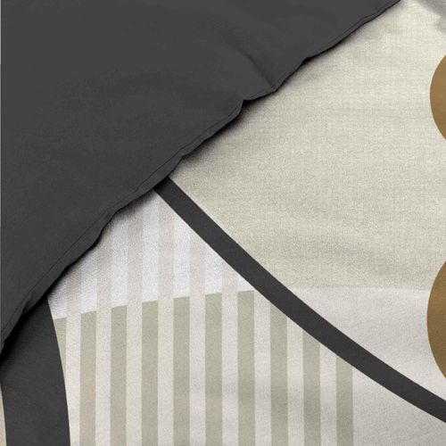 Pack Parure De Couette 240 X 220 Cm – Coton 42 Fils – Santana + Drap Housse 140x190 Cm Noir