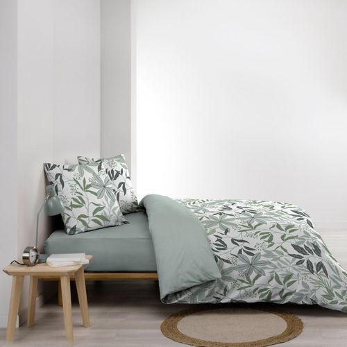 Pack Parure De Couette Voltine 240 X 220 Cm – Coton 42 Fils – + Drap Housse 140x190 Cm Blanc