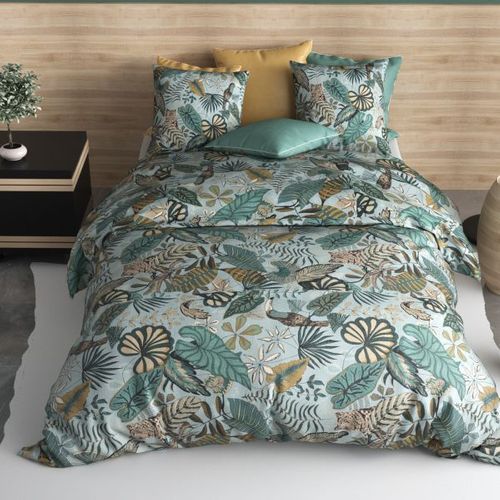 Parure De Lit 100% Coton 57 Fils Cancun Taille 240x260 Cm