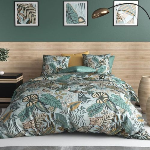 Parure De Lit 100% Coton 57 Fils Cancun Taille 240x260 Cm