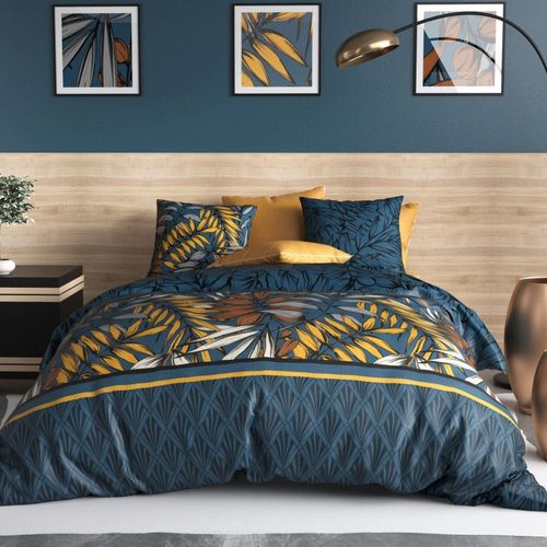 Parure De Lit - Housse De Couette Coton 57 Fils + Taie Salva Taille 220x240 Cm