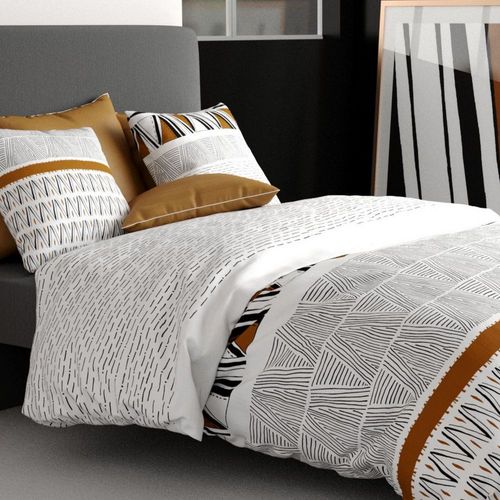 Housse De Couette 240x260 Cm + 2 Taies D'oreiller 63x63 Cm Coton Louxor