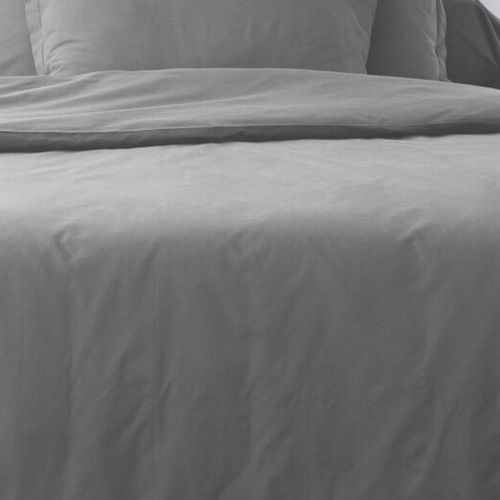 Parure De Drap 180x290 3 Pièces Avec Drap Housse 90x190 Cm Coton Anthracite