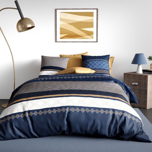 Housse De Couette 240x260 Cm + 2 Taies D'oreiller 63x63 Cm Coton Kalypso