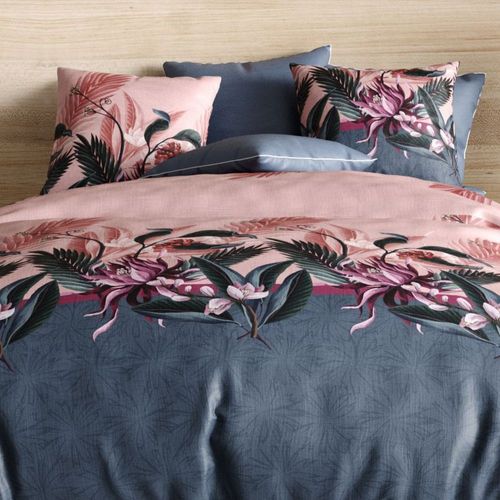 Housse De Couette 220x240 Cm + 2 Taies D'oreiller 63x63 Cm Coton Flora