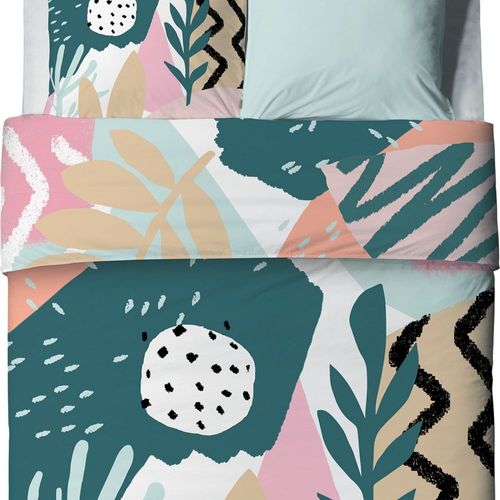 Housse De Couette 240x260 Cm + 2 Taies D'oreiller 65x65 Cm Coton Emilia