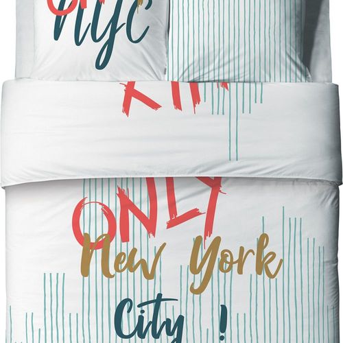 Housse De Couette 240x260 Cm + 2 Taies D'oreiller 65x65 Cm Coton Only