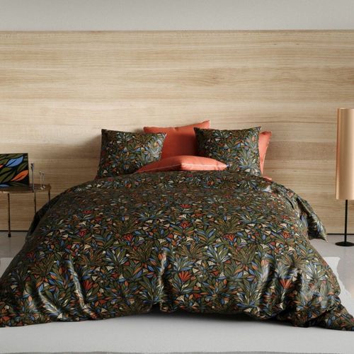 Housse De Couette Réversible 220x240 Cm + 2 Taies D'oreiller 63x63 Cm Percale De Coton Bogota
