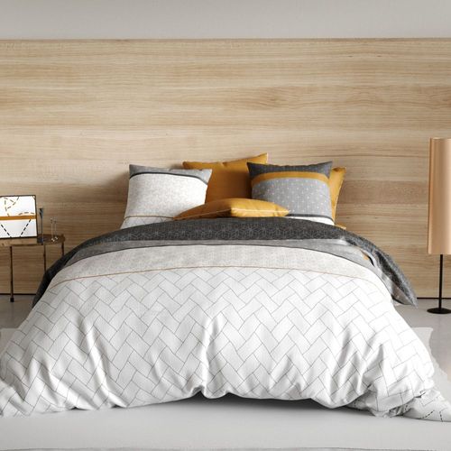 Housse De Couette 240x260 Cm + 2 Taies D'oreiller 63x63 Cm 100% Coton 57 Fils Corki