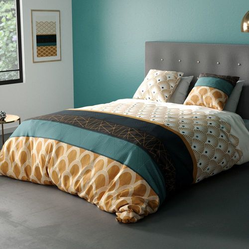 Housse De Couette 240x260 Cm + 2 Taies D'oreiller 65x65 Cm 100% Coton 57 Fils Bangui