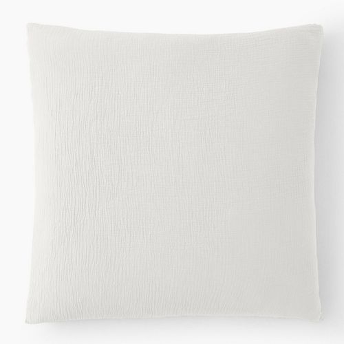 Taie D'oreiller 65x65 Cm Gaze De Coton Blanc Pur
