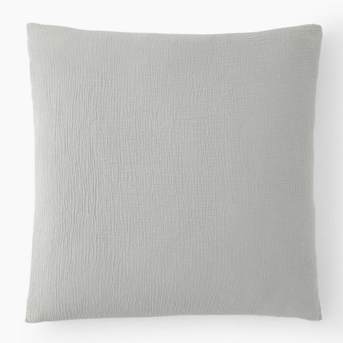 Taie D'oreiller 65x65 Cm Gaze De Coton Gris Glacier