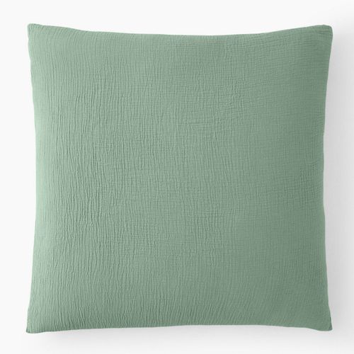 Taie D'oreiller 65x65 Cm Gaze De Coton Vert Givrée