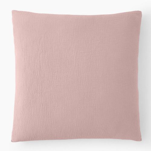 Taie D'oreiller 65x65 Cm Gaze De Coton Rose Lotus