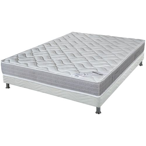 Matelas Maryland + Sommier Tapissier Omega - 120x190 - Mousse - Hauteur 20 Cm