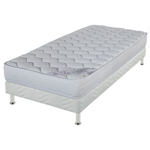 Matelas Montana + Sommier Tapissier Omega - 90x190 - Mousse - Hauteur 18 Cm