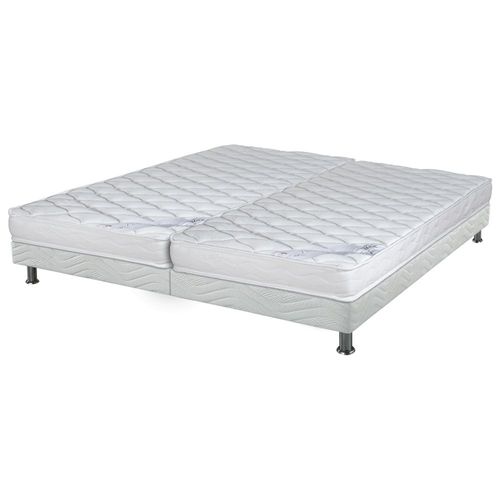 Matelas Marly + Sommier Tapissier Omega - 2x90x190 - Mousse - Hauteur 15 Cm