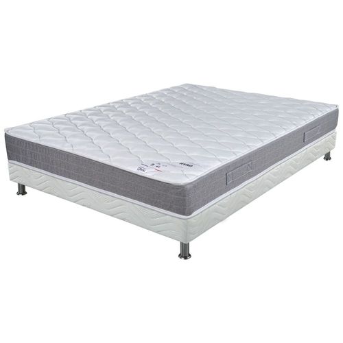 Matelas Ryad + Sommier Tapissier Omega - 120x190 - Ressorts - Hauteur 21 Cm
