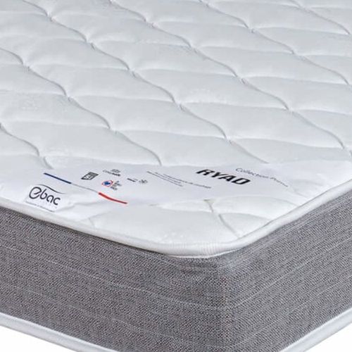 Matelas Ryad + Sommier Tapissier Omega - 120x190 - Ressorts - Hauteur 21 Cm
