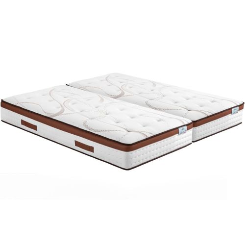 Matelas 2x80x200 Recif - Ressorts - Hauteur 30 Cm - Soutien Ferme Et Progressif