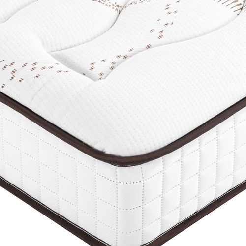 Matelas Latex 2x70x190 cm LOUXOR - Hauteur 21 Cm - 3 Zones - Soutien Ferme