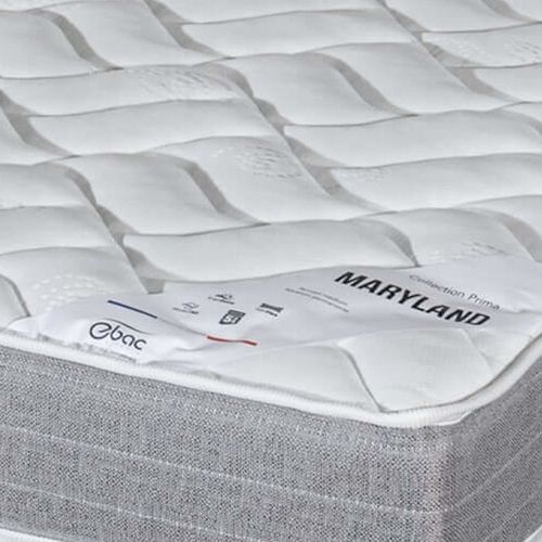 Matelas Maryland + Sommier Sr15 - 2x80x200 - Mousse - Hauteur 20 Cm - Soutien Ferme