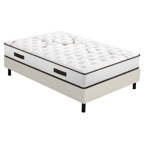 Matelas Myriade + Sommier Newkit - 160x200 - Mousse - Hauteur 23 Cm - Soutien Medium