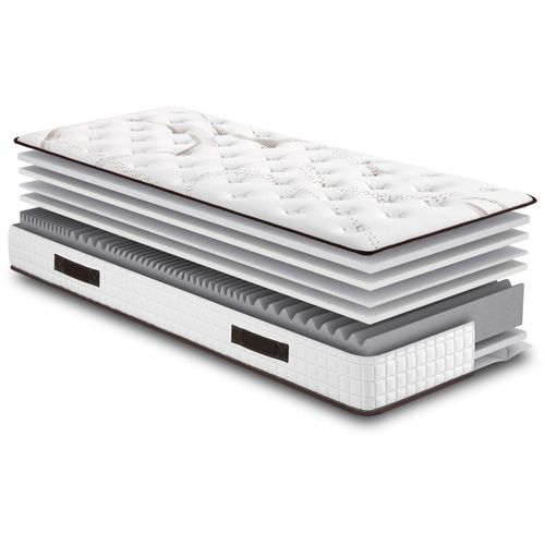 Matelas Myriade 4 + Sommier Sr15 - 160x200 - Mousse - Hauteur 23 Cm - Soutien Medium