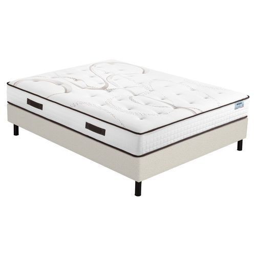 Matelas Moorea + Sommier Newkit - 160x200 - Mousse - Hauteur 25 Cm - Soutien Ferme