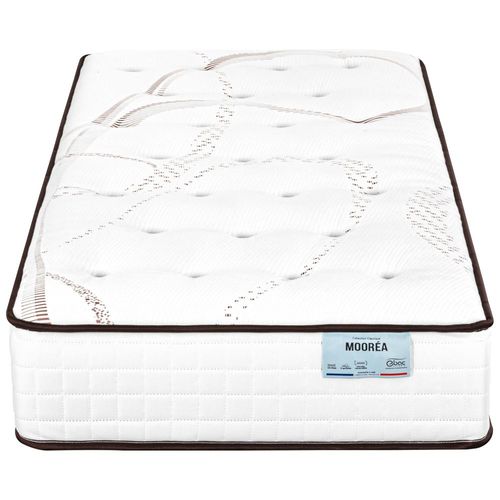 Matelas Moorea + Sommier Newkit - 90x190 - Mousse - Hauteur 25 Cm - Soutien Ferme