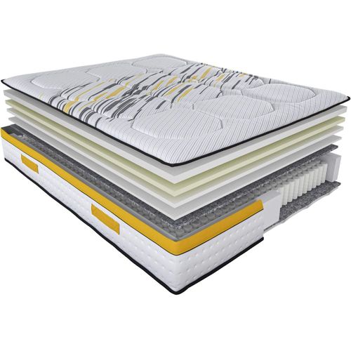 Matelas Rugby + Sommier Sr15 - 180x200 - Ressorts - Hauteur 29 Cm - Ferme