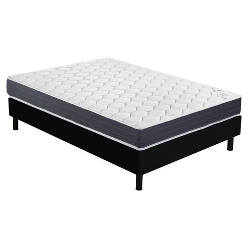 Matelas Ramage + Sommier Newkit - 160x200 - Ressorts - Hauteur 25 Cm - Soutien Ferme