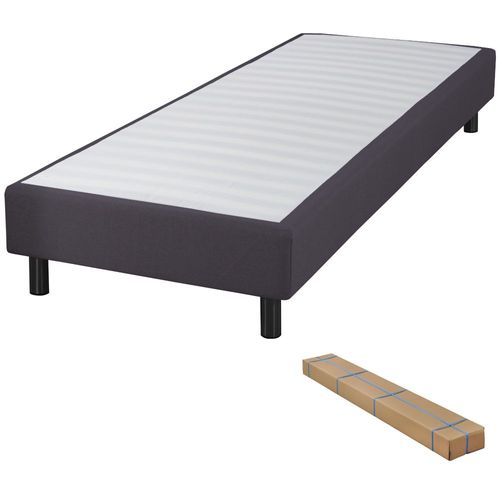 Matelas Ramage + Sommier Newkit - 90x190 - Ressorts - Hauteur 25 Cm - Soutien Ferme