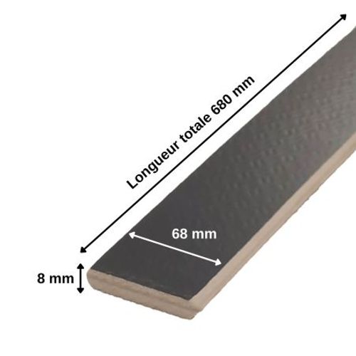 30 Lattes + 60 Embouts 680x68x8 Mm - Bois 7 Plis - Remplacement Pour Sommier / BZ / Clic Clac