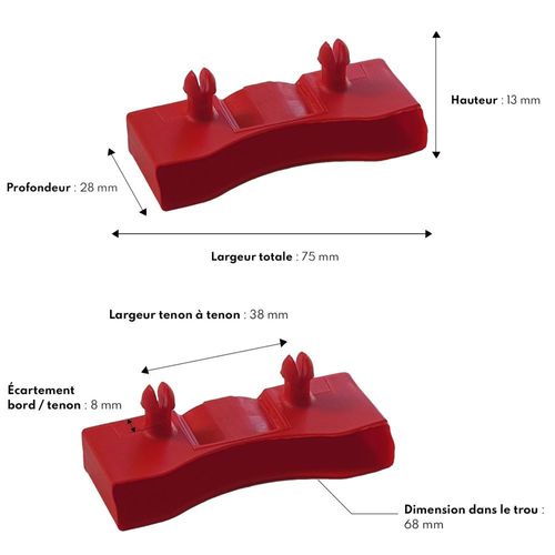5 Lattes + Embouts - 680x68x8 Mm - Pour Sommier / BZ / Clic Clac