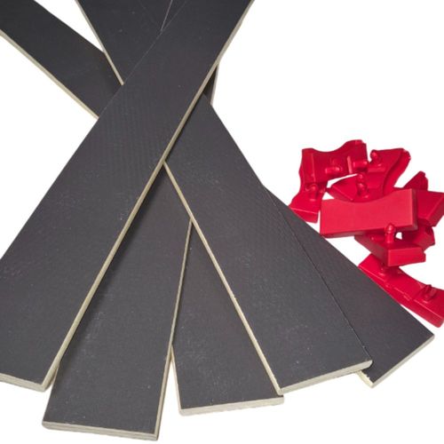 5 Lattes + Embouts - 680x68x8 Mm - Pour Sommier / BZ / Clic Clac