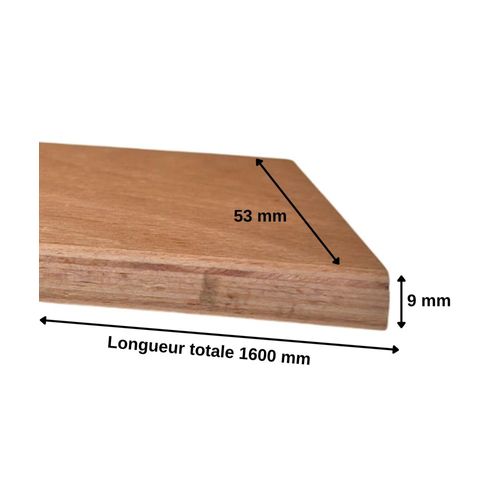 5 Grandes Lattes 160 Cm 1600x53x9 Mm - Bois 7 Plis - Remplacement Pour Sommier / BZ / Clic Clac