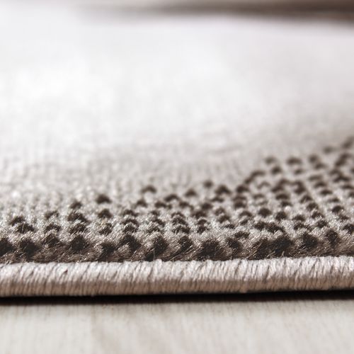 Mia - Tapis à Vagues Abstrait - Beige 160 X 230 Cm