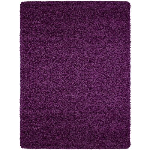 Shaggy - Tapis Uni à Poils Longs - Violet 300 X 400 Cm